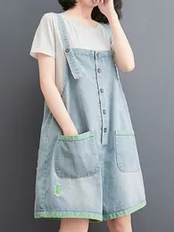 Women's Jeans Color Matching Short Playsuit Ladies Casual Straps Denim Overalls For Rompers Patchwork Ripped Overall 221011