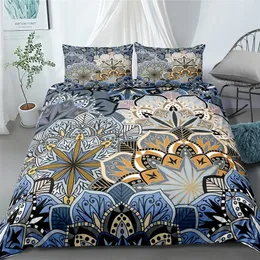 مجموعات الفراش f fanaijia boho mandala davet cover و Pillowcase 3D Bohemian Bedding Sets size size double bed cover cover 240x220 221010