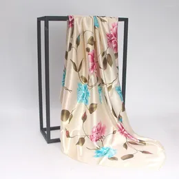 Bandane Fiori vintage Sciarpa per donna Scialli Fazzoletto da collo Stampa floreale femminile Fascia avvolge Foulard Hijab Scialle multiuso