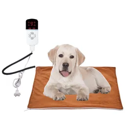 Pet elektrikli battaniye yastık kışlık sıcak kedi köpek ayarlanabilir sıcaklık mat su geçirmez anti-ısmarlama yatak pedi 45cm