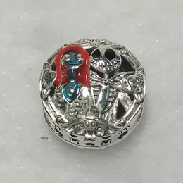 Urok 925 Sterling Srebrny Pandora Dangle Moments Disny Mouse Dis for Christmas Day Fit Charms Breads Bracelets Jewelry AJC1156 Annajewel