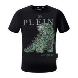 PLEIN BEAR T SHIRT Mens Designer Magliette Abbigliamento di marca Strass PP Teschio Uomo T-SHIRT GIROCOLLO SS PIETRE Classica Hip Hop Streetwear Maglietta Top Tees PB 160650