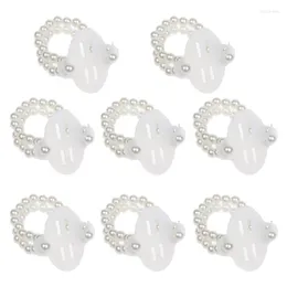 Headpieces PCS Elastic Pearl Wrist Corsage Band Wedding Corsages Diy Flowers Decoration For Beach Festival Party Prom T8deheadpieces