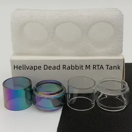 Hellvape Dead Rabbit M RTA Tank bag Normal Bulb Tube Clear Replacement Glass Tube retail package