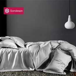 Постилочные наборы Sondeson Luxury Beauty Grey 100 шелковые постельные принадлежности набор шелковистого королевского короля одеяла на комплекта