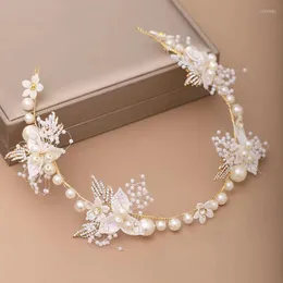 H￥rklipp barns krans huvudbonad super fairy prinsessan mori koreansk flicka pekband blommor show brudens brudt￤rna