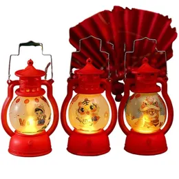 Juldekorationer Lantern LED Candle Tea Light Candles Santa Snowman Lamp för Hem Xmas Ornament Nyårsläppleverans 2022 OTTX9