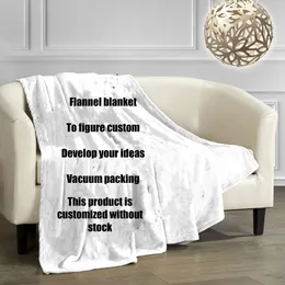 Custom blanket wholesale digital printing flanged fluff air conditioning nap blanket luxury brand