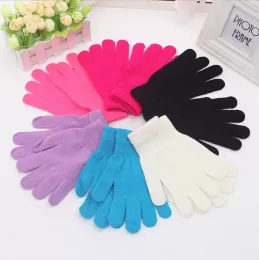 Luvas para bebês de inverno lã de lã recém -nascida Mittens Candy Color Full Fingle Glove Acessórios para bebês 11 cores 1000 pares