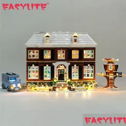 크리스마스 선물 아이디어를위한 블록 LED 조명 키트 21330 홈 혼자 집 ​​빌딩 블록 벽돌 아이 장난감 장난감 램프 세트 모델 220701 DHZPM