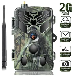 Telecamere da caccia Outdoor 2G 4K HD MMS SMS P Trail Wildlife Camera 20MP 1080P Visione notturna Cellulare Caccia mobile Wireless Po Trap Game Cam 221011