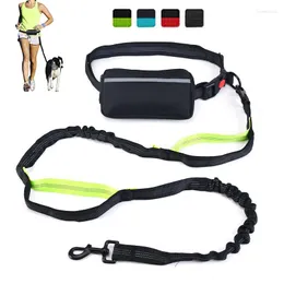 Collares para perros Correa para correr para mascotas Bolsa para caminar Suministros de entrenamiento retráctiles a prueba de explosiones