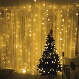 ストリング3m 2m 224 led led iticle string lights xmas屋外照明家のための屋外照明/パーティー/カーテン/庭の装飾110v/220v