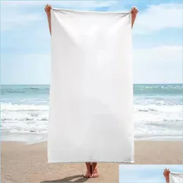 Blankets Customized Blankets Large Beach Towel Microfiber Bath Absordent Yoga Mat Outdoor Superfine Fiber Blanket Travel Terry Towell Otmou