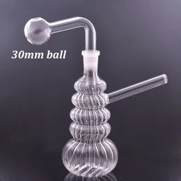 Hookahs Glass Bong Oil Burner Pipes 6inch Heady Mini Beaker Bongs Dab Rigs Small Recycle Ash Catcher Oil Rig with Downstem Oil Pots Cheapest Dhl Free