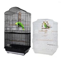 Other Bird Supplies Cage Cover Dustproof Seed Catcher Nylon Mesh Birdseed Net Guard For Length 35-46cm Gauze Can Be Adjusted