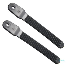 1 Pair & 2 Pieces Length 166mm Snowboard Binding Toe Ratchet Ladder Straps Plastic Black for Snow Borad Boot Shoe2367