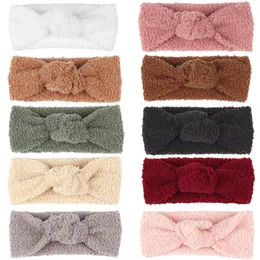 Kinder Mädchen Winter Einfarbig Stirnbänder Baby Warme Haarband Kopfbedeckung Party Decor Mode Zubehör