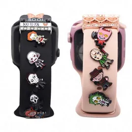 Shoe Parts Accessories Wholesale jewelry Rabbit Ms mouse Metal charms for apple watch band Hard enamel watch charm