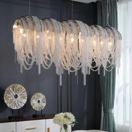 Pendant Lamps Designer LED Chandelier Hand Made Stainless Steel Sheet Lamp For Living Room / Bedroom Home Deor Lighting