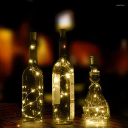 Strings Cork Bottle Stopper Lights Fairy String LED 2m 20 Bulbs For Party Wedding Concert Festival Christmas