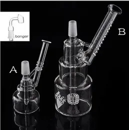 Mini dab platformy mocne szklane bongsowe hakae rurki wodne szklanki szklanki platformy olejne paznokcie z stawem 14 mm