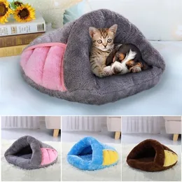 Łóżka dla kota meble ciepłe łóżko Puppy House Winter Dog Poduszka Mata Koszyka Halowa Kennel Produkty dla zwierząt domowych CAMA de Gato 221010