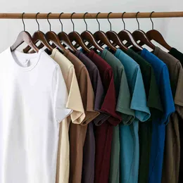Wholale OEM Men Plain Heavy T-shirt Anpassad högkvalitativ 300 GSM 100% Cotton Casual Tee Blank T-shirts