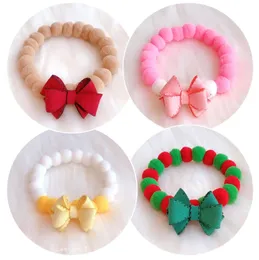 Pet Bowknot Cat Dog Ball Collar Elastic Adjustable Pets Christmas Accessories Cole Duck Accessories