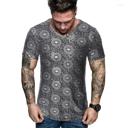 Męskie koszule T-Summer Torn Section Man Fashion 3D Trójwymiarowy druk czas wolny krótki rękaw T-shirt dolna koszulka Tide