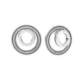 Серьги-гвоздики из стерлингового серебра 925 пробы с логотипом для женщин и девочек, ювелирные изделия для свадебной вечеринки с оригинальной коробкой для Pandora CZ, бриллиантовые подарки на помолвку, набор серег