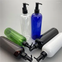 Garrafas de armazenamento 500 ml x 15 contêiner de bomba de óleo de limpeza de cosméticos vazios para dispensador de embalagem de massagem de loção para cosméticos