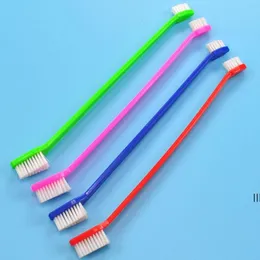 Pet Supplies Cat Puppy Dog Dental Grooming dentes de escova de dentes suprimentos de saúde cor aleatória Enviar por mar JNB16228