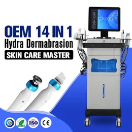 Professional 14 In 1 Diamond Peeling Hydro Microdermabrasion Oxygen Jet Aqua Facials Skin Care Cleaning Hydra Dermabrasion Facial Machine