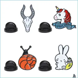 Alfileres Broches Collar coreano Broches Pin Dibujos animados Caracol Conejo Vaca Animal Insignia linda Joyería de moda Venta al por mayor Entrega directa 2022 Dhrkn