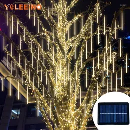 Saiten 30/50 cm 8 Röhre Meteorschauer Regen LED Lichterketten Weihnachtsbaum Dekorationen Straße Girlande Für Dekor Noel Jahr Navidad