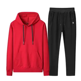 Men's Tracksuits ao ar livre Casual Men traje de rastreamento Nice Primavera outono solto de capuz solo conjunto twoPiece Conjunto de boa qualidade Plus Tamanho XL XL Dent Sportswear G221011