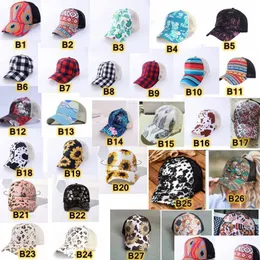 Party Hats Ponytail Hat Criss Cross Washed dog Messy Bulls Ponycaps Baseball Cap Trucker Mesh Hats Christimas Party Drop Delivery 202 Otpvb