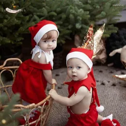 مجموعات الملابس المولودة طفلة بوي ربيع الخريف شمون الملابس غطاء مريلة عيد الميلاد الزي الرضيع