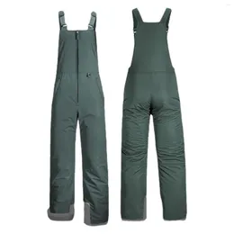 Skiing Pants Ski Bib Overalls Double-Layer Design Waterproof Overall Insulated For Women And Men Dropship