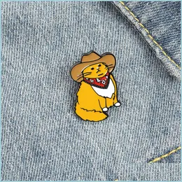 Pins broszki spersonalizowane bk Enamel Pins kreskówka urocze kotki Brooth Man Kobiet biżuteria mody 1186 D3 Drop dostawa 2022 DHZRC