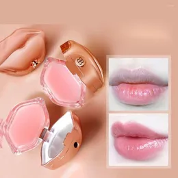 Lip Gloss 12g Moisturizing Lips Masks Collagen Repair Cream With Brush Fades Wrinkles Exfoliation