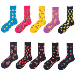 Herrensocken New Man Women Men Free SizeCotton Colorful Fruit Funny For Couples Lovers Gifts T221011