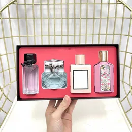 Floral Elegant Dreams Perfume Zestaw dla kobiet Netflix Długie kwiatowe 4*25 ml pudełko prezentowe perfumy hurtowe szybka wysyłka