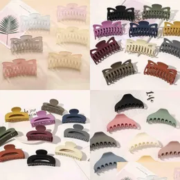 Hårklipp Barrettes Fashion Accessories Hairpin Pearl Hair Claw Jaw Clips Golden Lacquer Hairs Clamps Holder Headdress Girl Go Ou Dh8sq