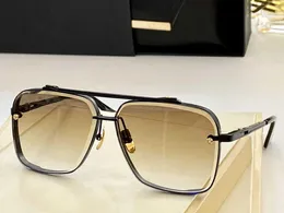 Mens Oversized Designer Sunglasses for Woman Goggle Summer Style Gradient Brown Mach Eyewear Vintage Pilot Mach Six Sun Glasses Oculos De Sol Lunettes Sonnenbrille