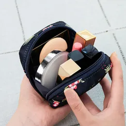 Caixas de armazenamento feminino saco cosmético guardanapo tampão de tampão organizador de batom de batom de batom saco de lanchone
