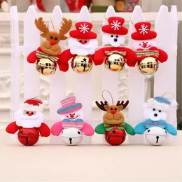 Christmas Decorations Mini Tree Santa Claus Snowman Bell Kid Toy Gift Garden Decorative Pendant Accessories Creative