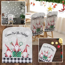 Chaves de cadeira Decoração de Natal Rudao Black Pacote Branco Pacote Casa Informar um Slipcover para sofá sofá elástico