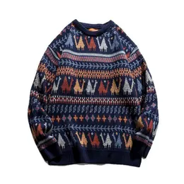 Wholesale Women's sweater package mail 2023 autumn and winter new fashion knitwear ethnic style couple dress Korean version loose casual s-2XL